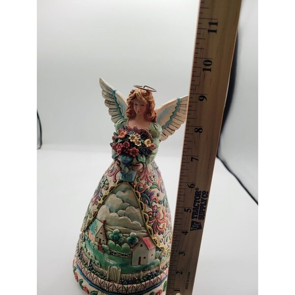 Jim Shore Heartwood Creek Angel Figurine "New Beginnings" CL1674 9 Inches Hand-P - Picture 7 of 9